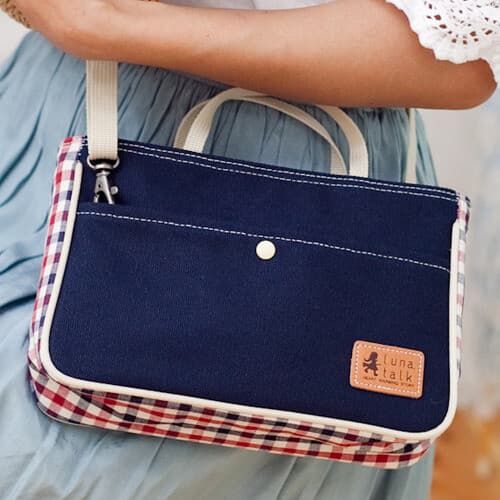 데일리 체크 크로스백L